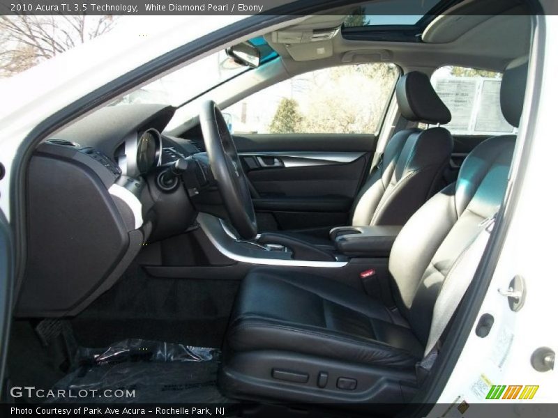 White Diamond Pearl / Ebony 2010 Acura TL 3.5 Technology
