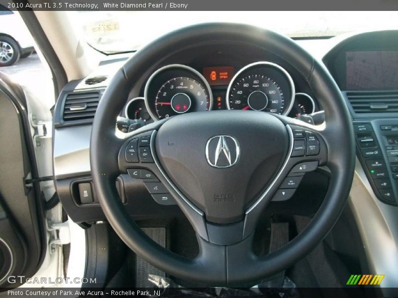 White Diamond Pearl / Ebony 2010 Acura TL 3.5 Technology