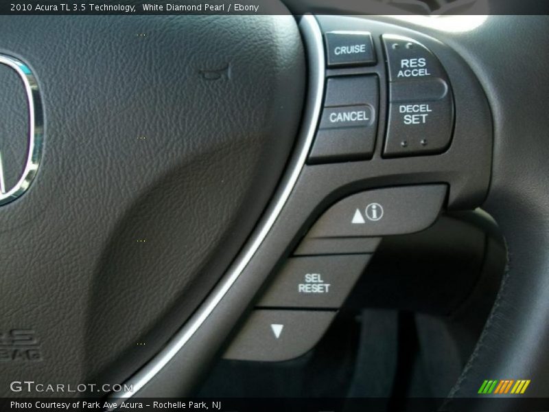 White Diamond Pearl / Ebony 2010 Acura TL 3.5 Technology