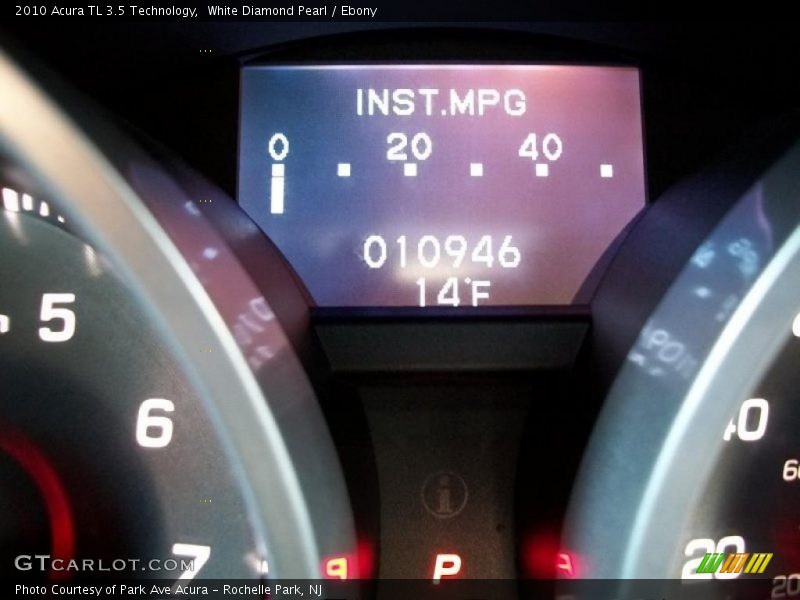 White Diamond Pearl / Ebony 2010 Acura TL 3.5 Technology