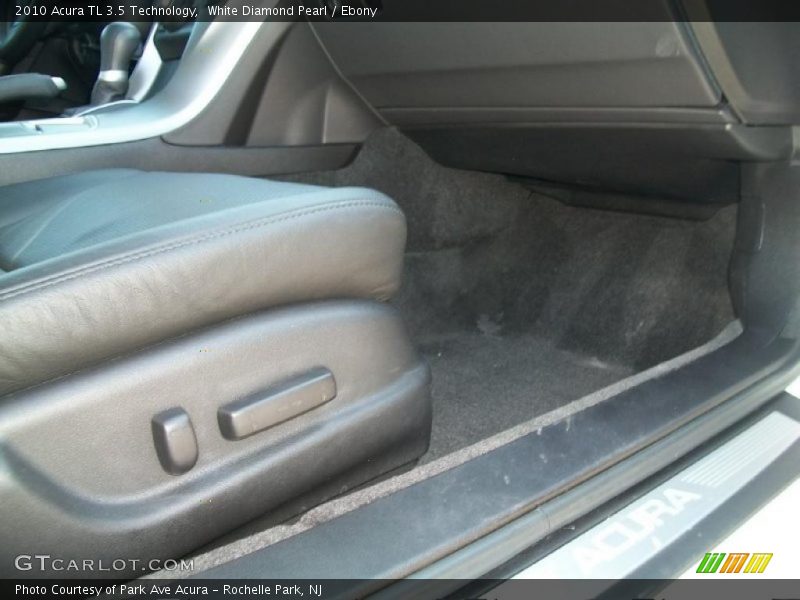 White Diamond Pearl / Ebony 2010 Acura TL 3.5 Technology