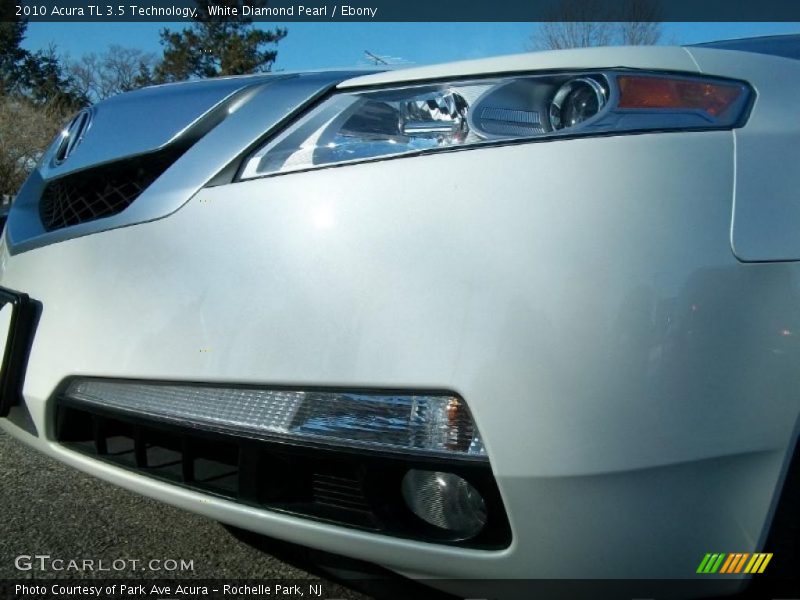 White Diamond Pearl / Ebony 2010 Acura TL 3.5 Technology