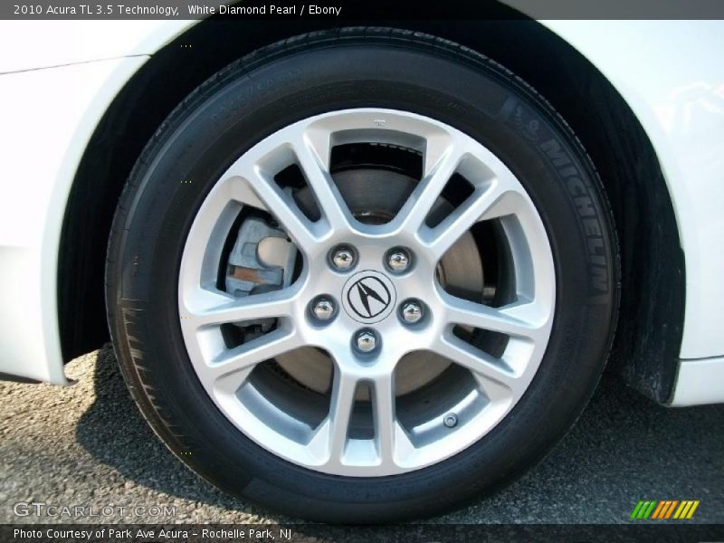 White Diamond Pearl / Ebony 2010 Acura TL 3.5 Technology