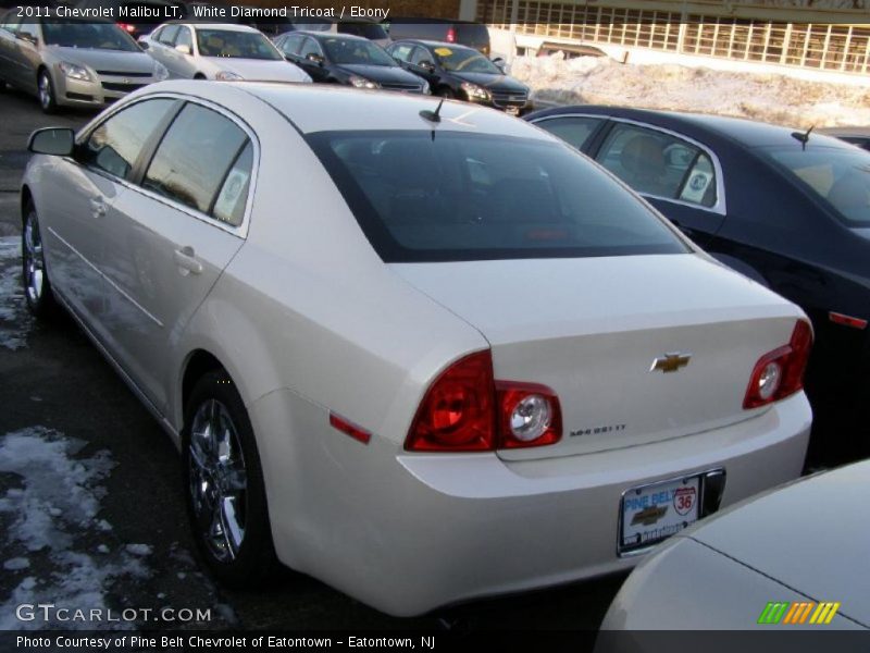 White Diamond Tricoat / Ebony 2011 Chevrolet Malibu LT