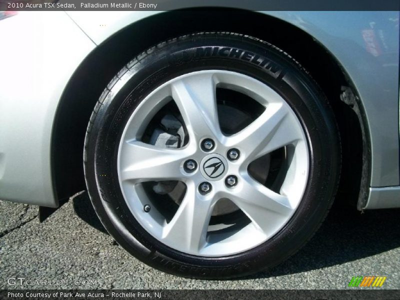 Palladium Metallic / Ebony 2010 Acura TSX Sedan