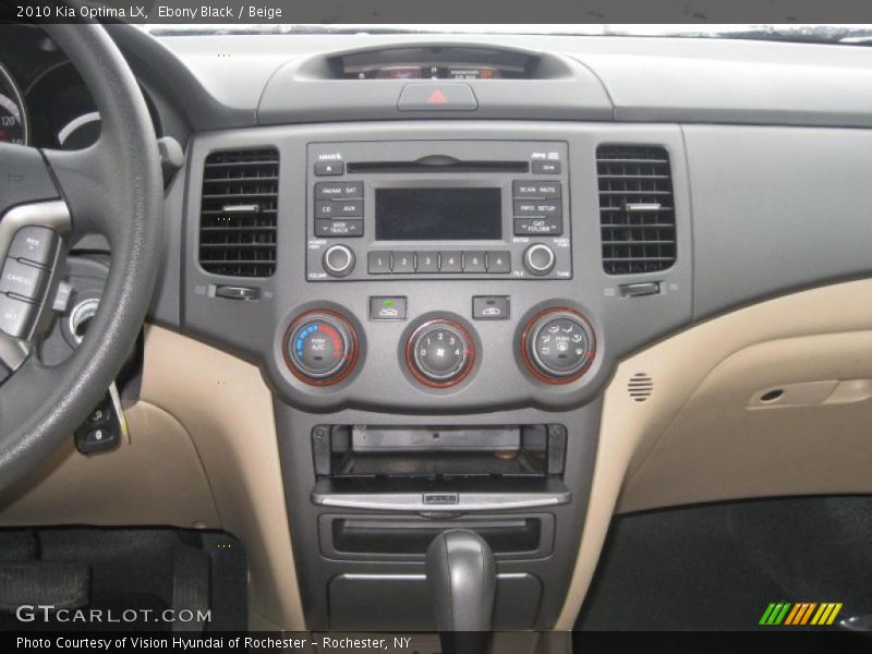Ebony Black / Beige 2010 Kia Optima LX