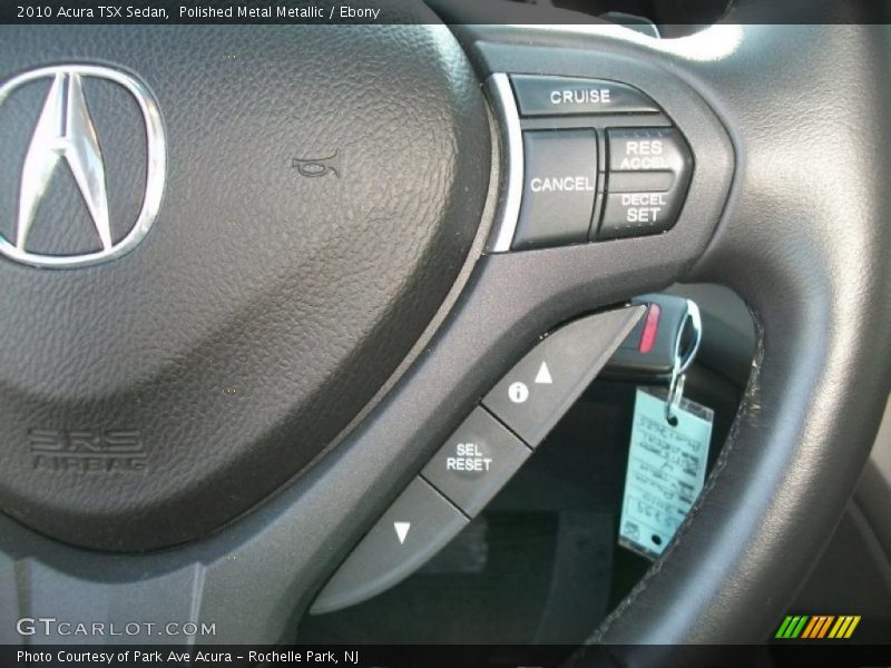 Polished Metal Metallic / Ebony 2010 Acura TSX Sedan