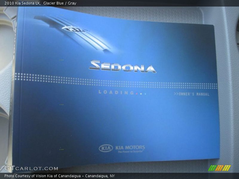Glacier Blue / Gray 2010 Kia Sedona LX