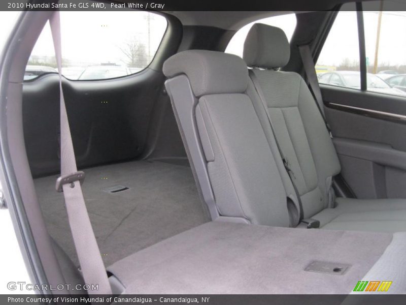 Pearl White / Gray 2010 Hyundai Santa Fe GLS 4WD