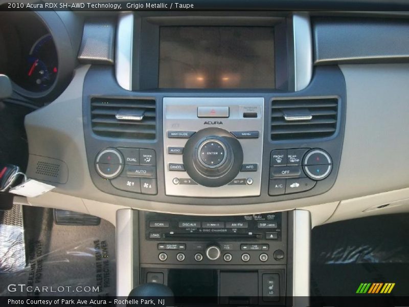 Controls of 2010 RDX SH-AWD Technology