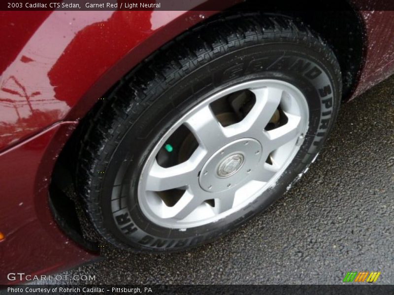Garnet Red / Light Neutral 2003 Cadillac CTS Sedan