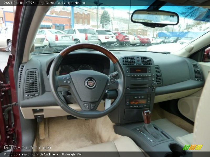 Garnet Red / Light Neutral 2003 Cadillac CTS Sedan