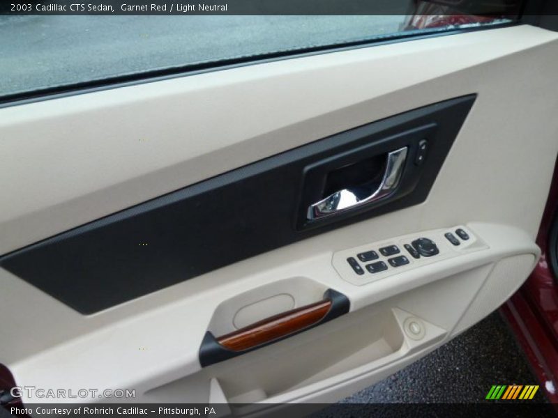 Garnet Red / Light Neutral 2003 Cadillac CTS Sedan