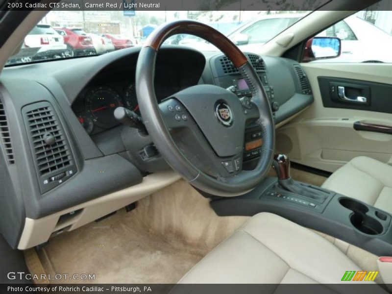 Garnet Red / Light Neutral 2003 Cadillac CTS Sedan