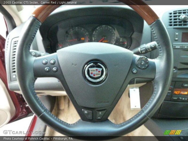 Garnet Red / Light Neutral 2003 Cadillac CTS Sedan