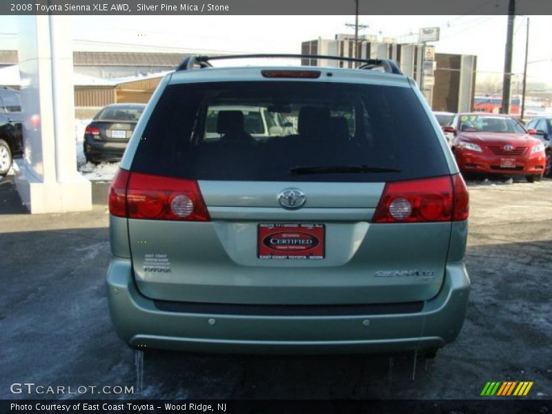 Silver Pine Mica / Stone 2008 Toyota Sienna XLE AWD