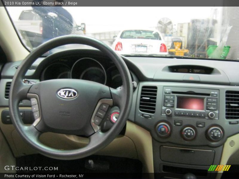 Ebony Black / Beige 2010 Kia Optima LX
