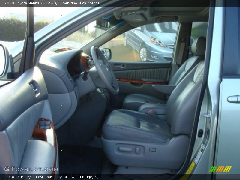 Silver Pine Mica / Stone 2008 Toyota Sienna XLE AWD