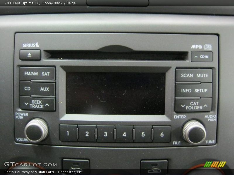 Ebony Black / Beige 2010 Kia Optima LX