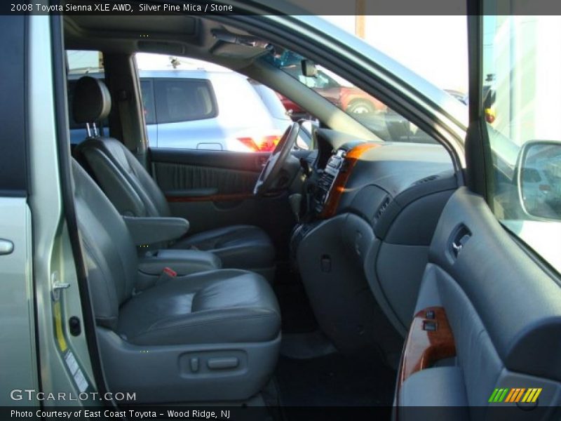 Silver Pine Mica / Stone 2008 Toyota Sienna XLE AWD