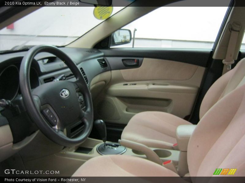 Ebony Black / Beige 2010 Kia Optima LX