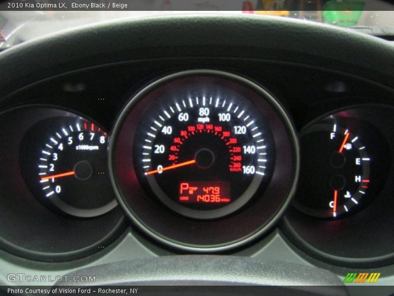 Ebony Black / Beige 2010 Kia Optima LX