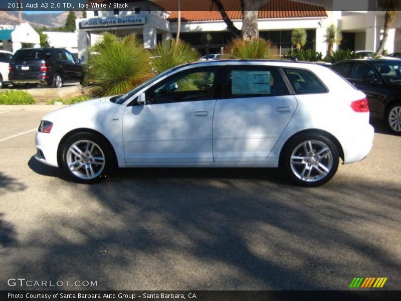 Ibis White / Black 2011 Audi A3 2.0 TDI