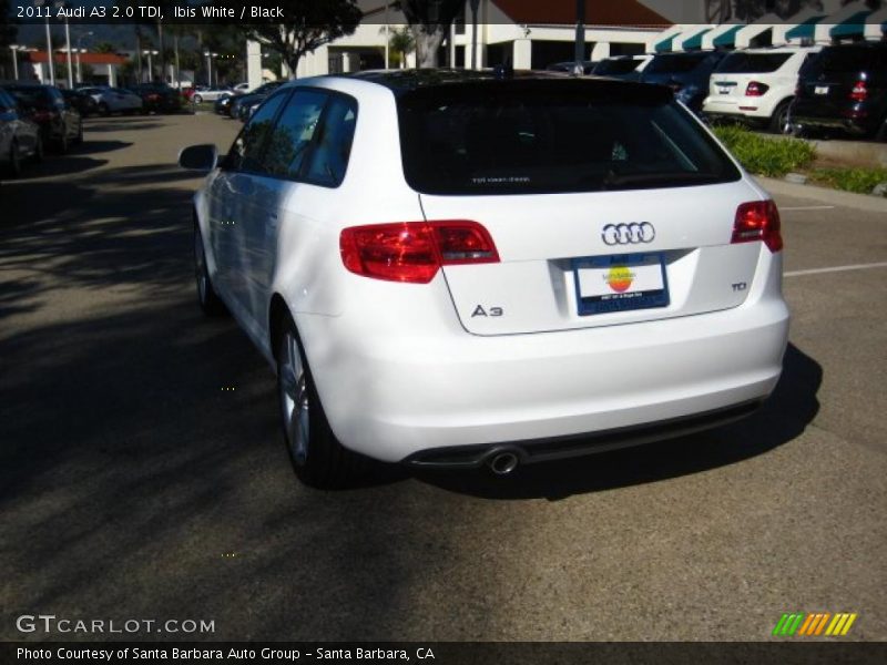 Ibis White / Black 2011 Audi A3 2.0 TDI