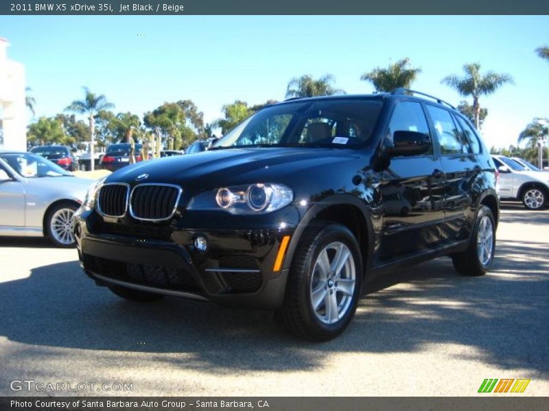 Jet Black / Beige 2011 BMW X5 xDrive 35i