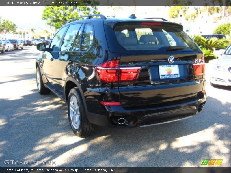 Jet Black / Beige 2011 BMW X5 xDrive 35i