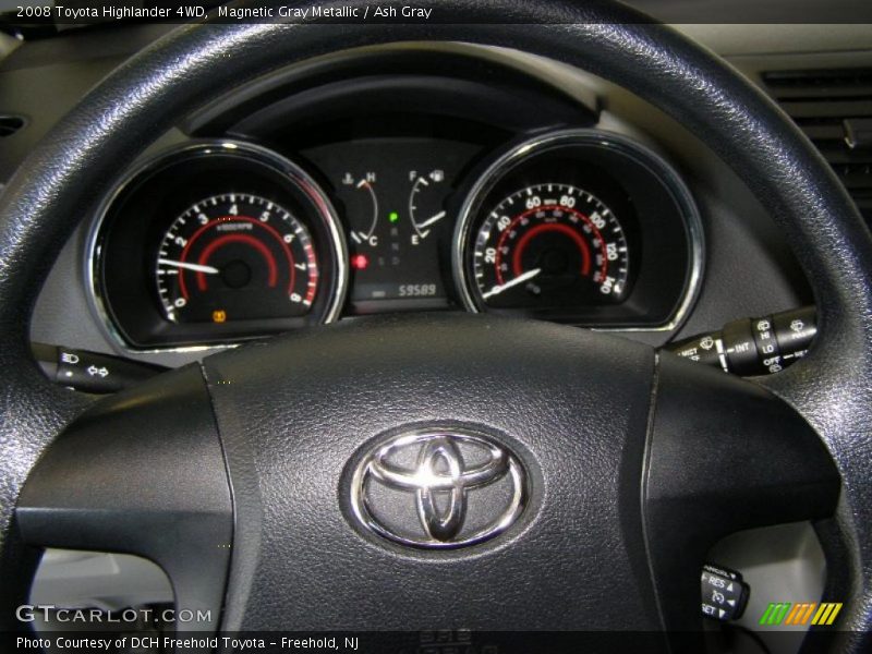 Magnetic Gray Metallic / Ash Gray 2008 Toyota Highlander 4WD