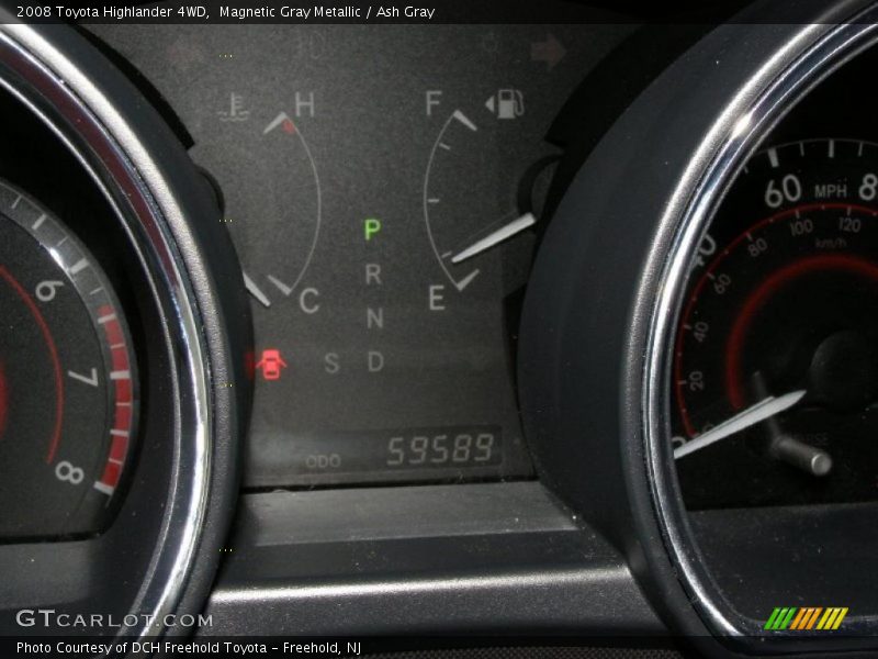Magnetic Gray Metallic / Ash Gray 2008 Toyota Highlander 4WD