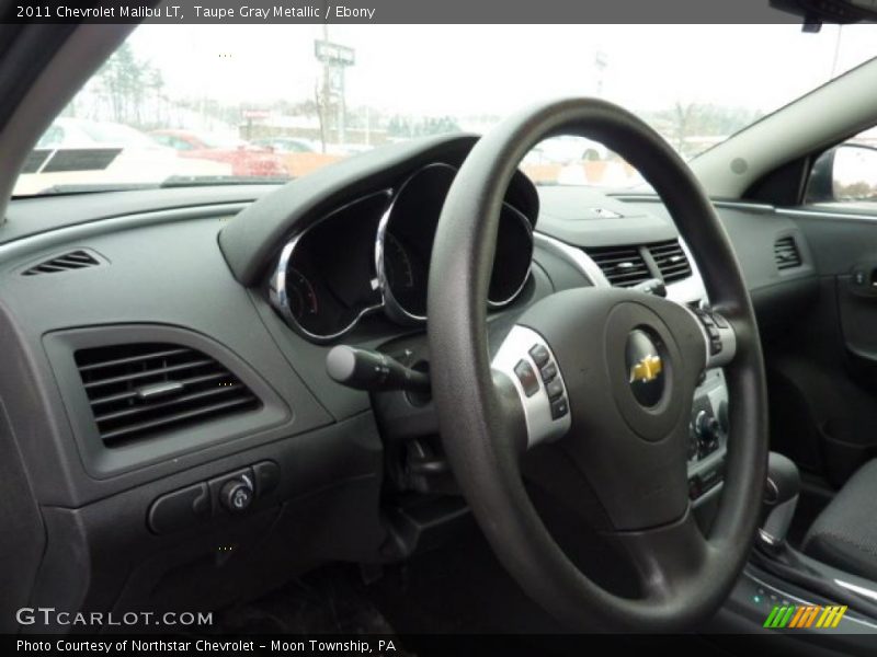 Taupe Gray Metallic / Ebony 2011 Chevrolet Malibu LT