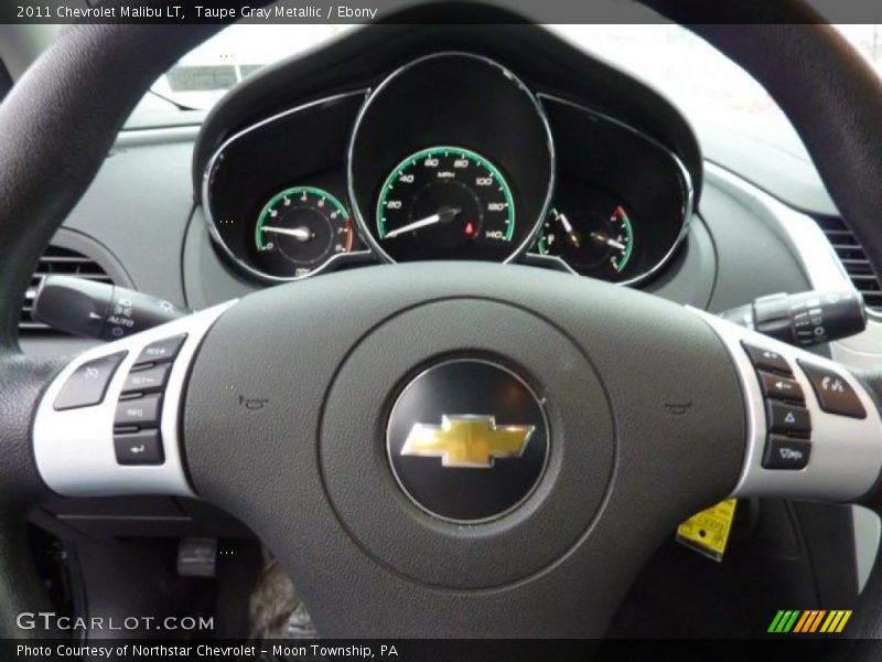 Taupe Gray Metallic / Ebony 2011 Chevrolet Malibu LT