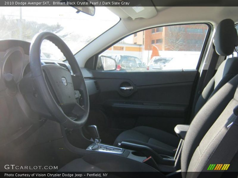 Brilliant Black Crystal Pearl / Dark Slate Gray 2010 Dodge Avenger SXT