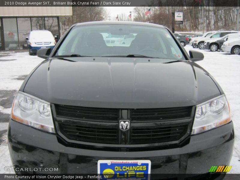 Brilliant Black Crystal Pearl / Dark Slate Gray 2010 Dodge Avenger SXT