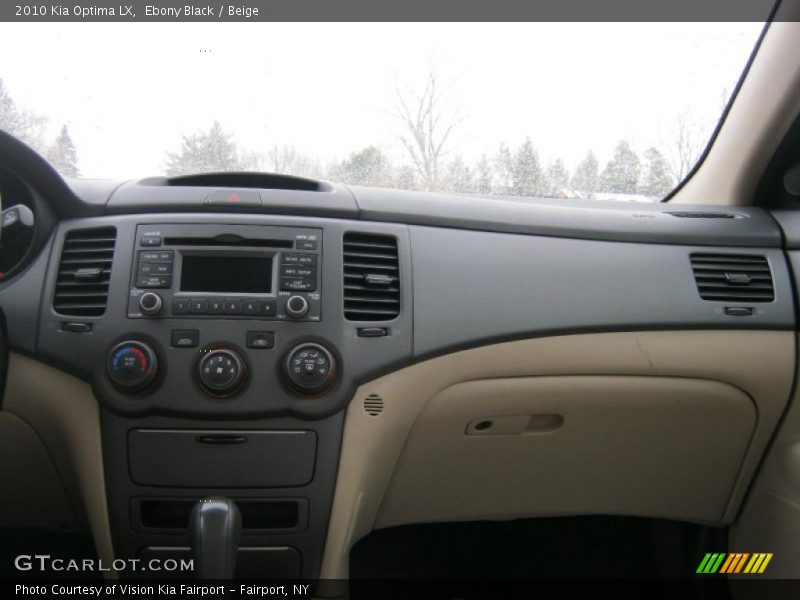 Ebony Black / Beige 2010 Kia Optima LX