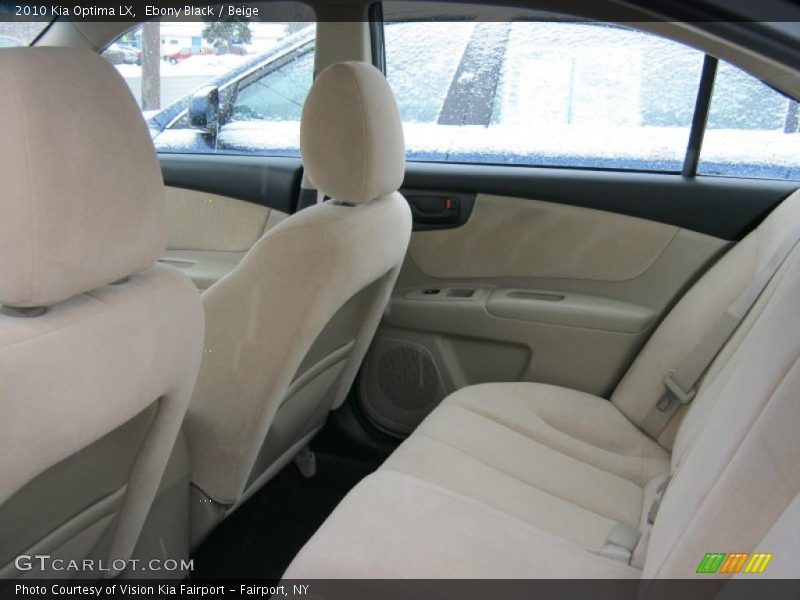 Ebony Black / Beige 2010 Kia Optima LX