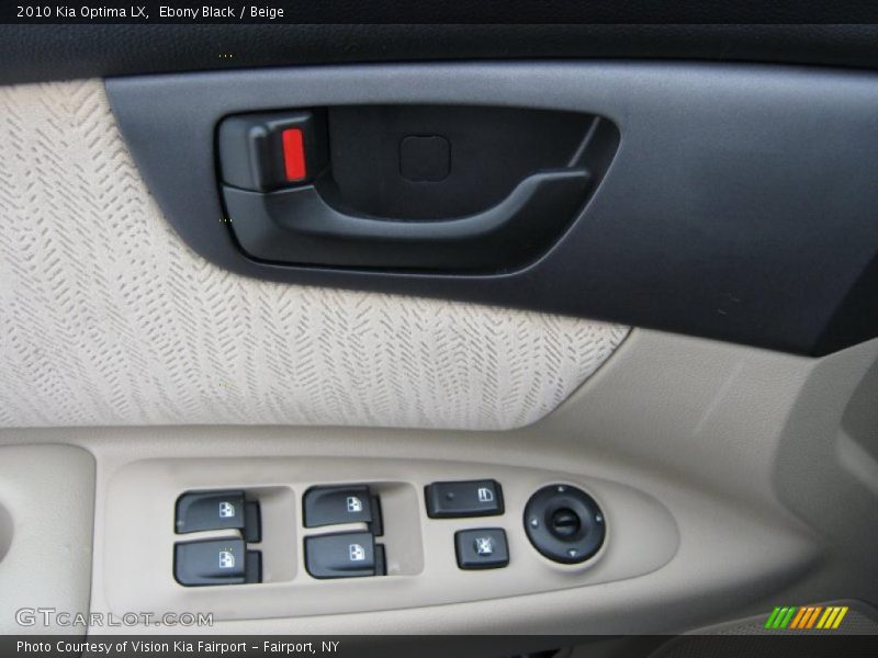 Ebony Black / Beige 2010 Kia Optima LX