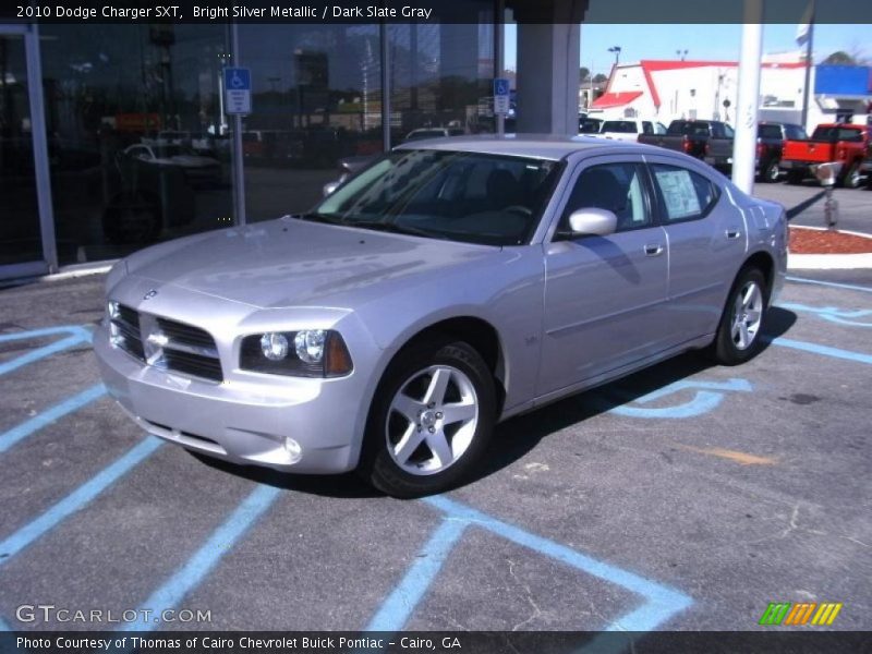 Bright Silver Metallic / Dark Slate Gray 2010 Dodge Charger SXT
