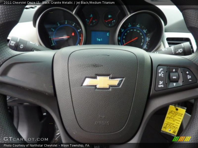 Black Granite Metallic / Jet Black/Medium Titanium 2011 Chevrolet Cruze LS