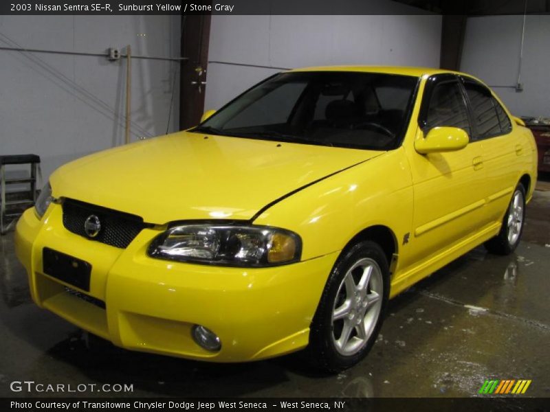 Sunburst Yellow / Stone Gray 2003 Nissan Sentra SE-R