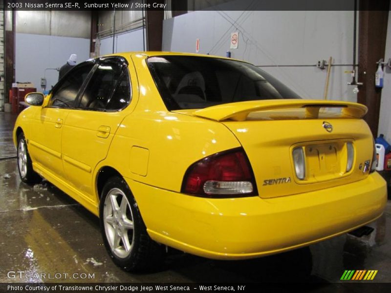 Sunburst Yellow / Stone Gray 2003 Nissan Sentra SE-R