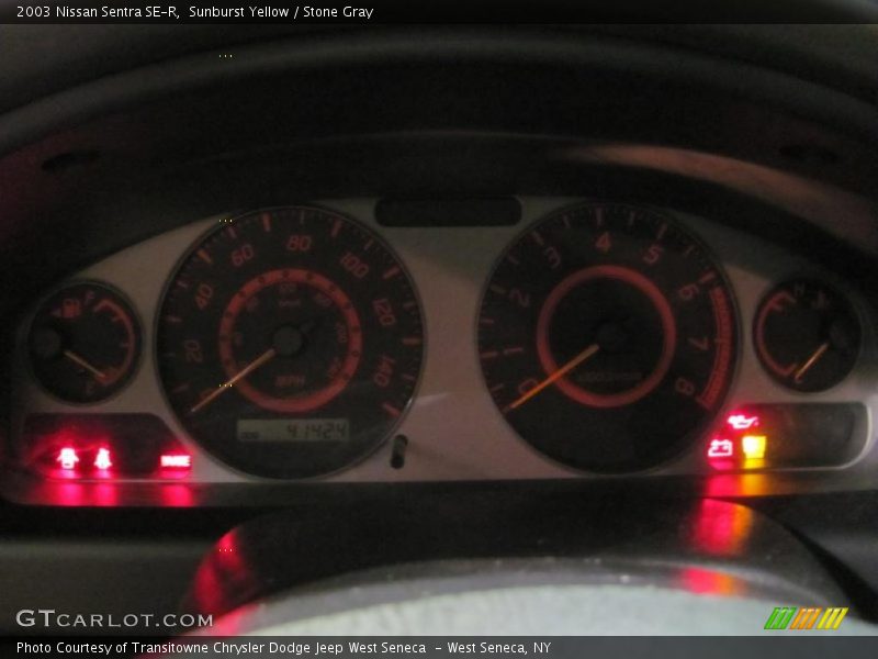 Sunburst Yellow / Stone Gray 2003 Nissan Sentra SE-R