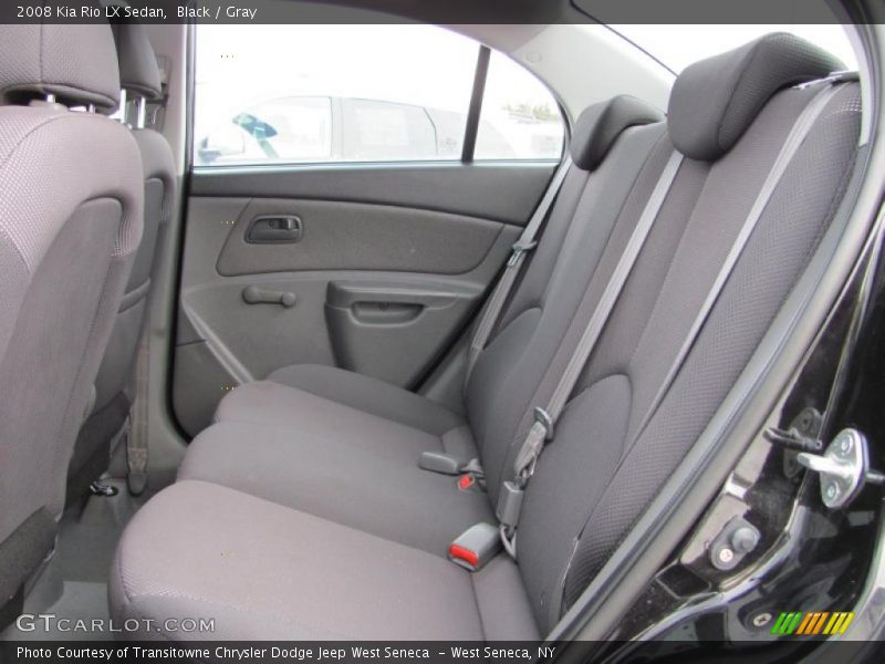 Black / Gray 2008 Kia Rio LX Sedan