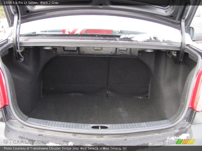 Black / Gray 2008 Kia Rio LX Sedan
