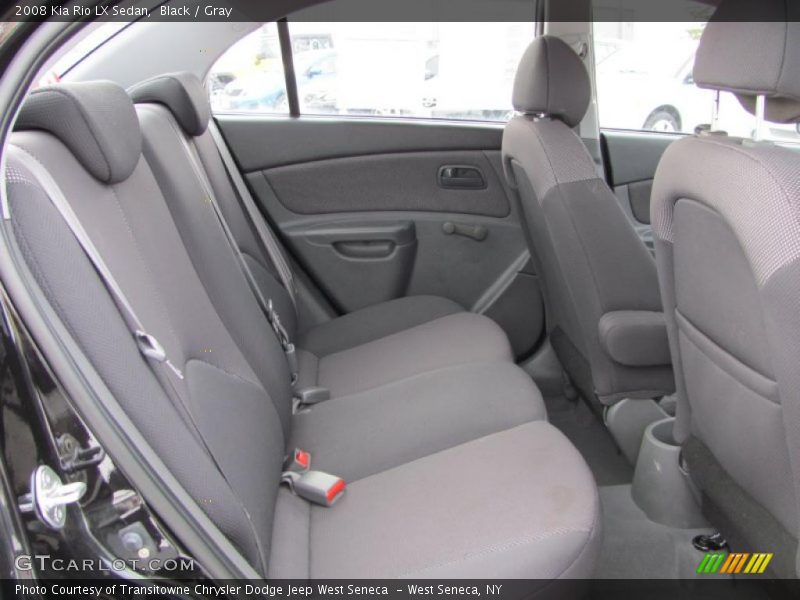 Black / Gray 2008 Kia Rio LX Sedan