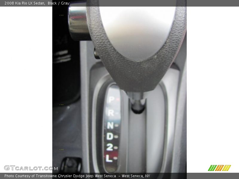 Black / Gray 2008 Kia Rio LX Sedan