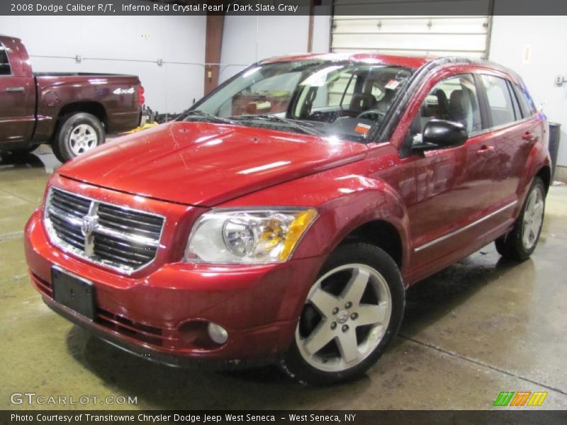 Inferno Red Crystal Pearl / Dark Slate Gray 2008 Dodge Caliber R/T