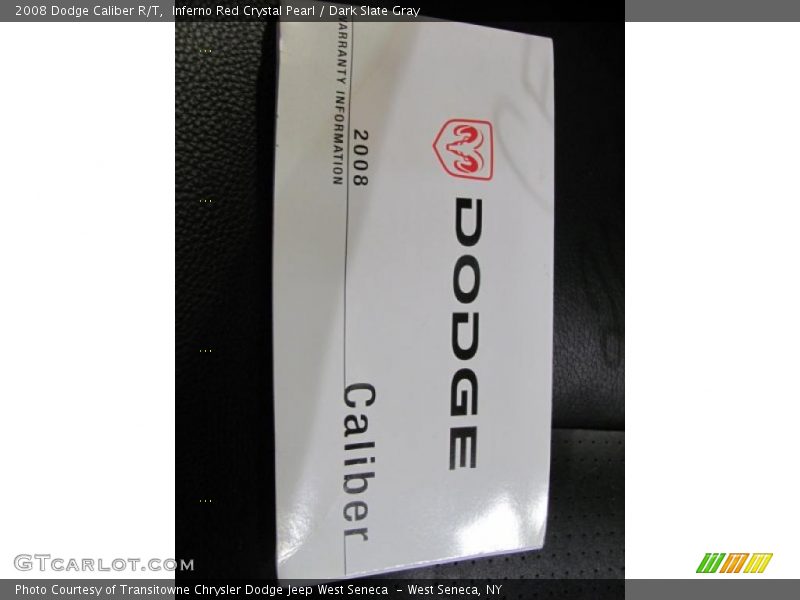 Inferno Red Crystal Pearl / Dark Slate Gray 2008 Dodge Caliber R/T